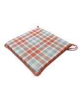 Load image into Gallery viewer, Highland Check Autumn Square Tie-On Seat Pads Dining/Patio/Garden/Kitchen