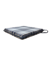 Load image into Gallery viewer, Highland Check Denim Square Tie-On Seat Pads Dining/Patio/Garden/Kitchen