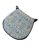 Load image into Gallery viewer, William Morris - Snakeshead Denim 100% Cotton D-Shaped Seat Pads For Garden, Patio, Kitchen, Dining
