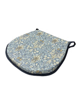Load image into Gallery viewer, William Morris - Snakeshead Denim 100% Cotton D-Shaped Seat Pads For Garden, Patio, Kitchen, Dining