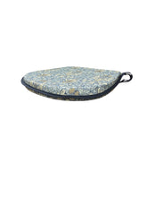 Load image into Gallery viewer, William Morris - Snakeshead Denim 100% Cotton D-Shaped Seat Pads For Garden, Patio, Kitchen, Dining