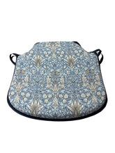 Load image into Gallery viewer, William Morris - Snakeshead Denim 100% Cotton Small Spindle Back Seat Pads For Garden, Patio, Kitchen, Dining