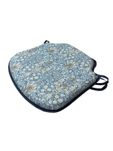 Load image into Gallery viewer, William Morris - Snakeshead Denim 100% Cotton Small Spindle Back Seat Pads For Garden, Patio, Kitchen, Dining