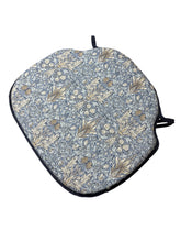 Load image into Gallery viewer, William Morris - Snakeshead Denim 100% Cotton Large Spindle Back Seat Pads For Garden, Patio, Kitchen, Dining