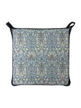 Load image into Gallery viewer, William Morris - Snakeshead Denim Square Tie-On Seat Pads Dining/Patio/Garden/Kitchen