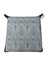 Load image into Gallery viewer, William Morris - Snakeshead Denim Tapered Seat Pads For Garden, Patio, Kitchen, Dining, 100% Cotton