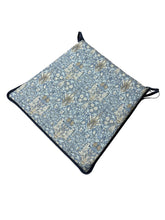 Load image into Gallery viewer, William Morris - Snakeshead Denim Tapered Seat Pads For Garden, Patio, Kitchen, Dining, 100% Cotton