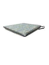 Load image into Gallery viewer, William Morris - Snakeshead Denim Tapered Seat Pads For Garden, Patio, Kitchen, Dining, 100% Cotton