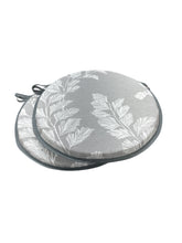 Load image into Gallery viewer, Laura Ashley Waxham Steel Set Of 2 Round Bistro Patio Seat Pads