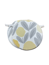 Load image into Gallery viewer, Laura Ashley Serena Sunshine Set Of 2 Round Bistro Patio Seat Pads