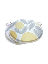 Load image into Gallery viewer, Laura Ashley Serena Sunshine Set Of 2 Round Bistro Patio Seat Pads