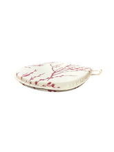 Load image into Gallery viewer, Laura Ashley Pussy Willow Cranberry D-Shaped Seat Pads For Garden, Patio, Kitchen, Dining