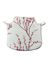 Load image into Gallery viewer, Laura Ashley Pussy Willow Cranberry Small Spindle Back Seat Pads For Garden, Patio, Kitchen, Dining