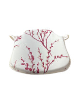 Load image into Gallery viewer, Laura Ashley Pussy Willow Cranberry Small Spindle Back Seat Pads For Garden, Patio, Kitchen, Dining