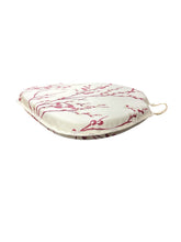 Load image into Gallery viewer, Laura Ashley Pussy Willow Cranberry Large Spindle Back Seat Pads For Garden, Patio, Kitchen, Dining