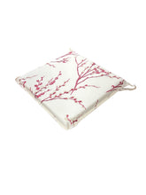 Load image into Gallery viewer, Laura Ashley Pussy Willow Cranberry Square Tie-On Seat Pads Dining/Patio/Garden/Kitchen