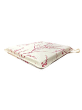 Load image into Gallery viewer, Laura Ashley Pussy Willow Cranberry Tapered Seat Pads For Garden, Patio, Kitchen, Dining