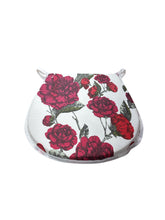 Load image into Gallery viewer, Laura Ashley Rosalie Cranberry D-Shaped Seat Pads For Garden, Patio, Kitchen, Dining