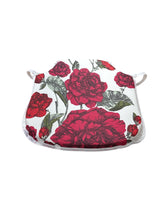 Load image into Gallery viewer, Laura Ashley Rosalie Cranberry Small Spindle Back Seat Pads For Garden, Patio, Kitchen, Dining