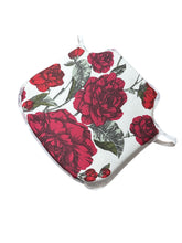 Load image into Gallery viewer, Laura Ashley Rosalie Cranberry Small Spindle Back Seat Pads For Garden, Patio, Kitchen, Dining