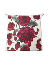 Load image into Gallery viewer, Laura Ashley Rosalie Cranberry Tapered Seat Pads For Garden, Patio, Kitchen, Dining