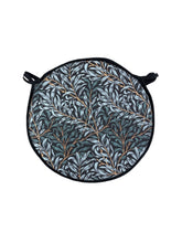 Load image into Gallery viewer, William Morris - Willow Bough Shadow 100% Cotton Round Bistro Seat Pads For Garden, Patio, Bistro, Dining, Kitchen