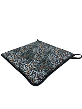 Load image into Gallery viewer, William Morris - Willow Bough Shadow 100% Cotton Square Tie-On Seat Pads Dining/Patio/Garden/Kitchen