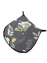 Load image into Gallery viewer, Octavia Charcoal D-Shaped Seat Pads For Garden, Patio, Kitchen, Dining