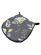 Load image into Gallery viewer, Octavia Charcoal D-Shaped Seat Pads For Garden, Patio, Kitchen, Dining