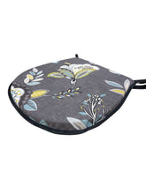 Load image into Gallery viewer, Octavia Charcoal D-Shaped Seat Pads For Garden, Patio, Kitchen, Dining