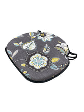 Load image into Gallery viewer, Octavia Charcoal Large Spindle Back Seat Pads For Garden, Patio, Kitchen, Dining