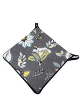 Load image into Gallery viewer, Octavia Charcoal Square Tie-On Seat Pads Dining/Patio/Garden/Kitchen