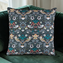 Load image into Gallery viewer, William Morris - Strawberry Thief Tealwood 100% Cotton Cushion/Scatter Cover 16" 18" 20" 22" 24"