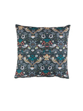 Load image into Gallery viewer, William Morris - Strawberry Thief Tealwood 100% Cotton Cushion/Scatter Cover 16" 18" 20" 22" 24"