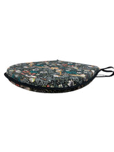 Load image into Gallery viewer, William Morris - Strawberry Thief Tealwood 100% Cotton D-Shaped Seat Pads For Garden, Patio, Kitchen, Dining
