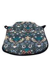 Load image into Gallery viewer, William Morris - Strawberry Thief Tealwood 100% Cotton Small Spindle Back Seat Pads For Garden, Patio, Kitchen, Dining
