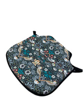 Load image into Gallery viewer, William Morris - Strawberry Thief Tealwood 100% Cotton Small Spindle Back Seat Pads For Garden, Patio, Kitchen, Dining