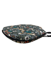 Load image into Gallery viewer, William Morris - Strawberry Thief Tealwood 100% Cotton Small Spindle Back Seat Pads For Garden, Patio, Kitchen, Dining
