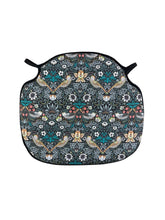 Load image into Gallery viewer, William Morris - Strawberry Thief Tealwood 100% Cotton Large Spindle Back Seat Pads For Garden, Patio, Kitchen, Dining