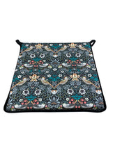 Load image into Gallery viewer, William Morris - Strawberry Thief Tealwood 100% Cotton Square Tie-On Seat Pads Dining/Patio/Garden/Kitchen