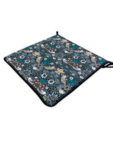 Load image into Gallery viewer, William Morris - Strawberry Thief Tealwood 100% Cotton Square Tie-On Seat Pads Dining/Patio/Garden/Kitchen