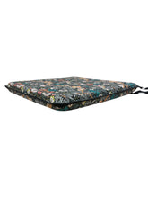 Load image into Gallery viewer, William Morris - Strawberry Thief Tealwood 100% Cotton Square Tie-On Seat Pads Dining/Patio/Garden/Kitchen