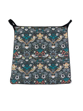 Load image into Gallery viewer, William Morris - Strawberry Thief Tealwood Tapered Seat Pads For Garden, Patio, Kitchen, Dining, 100% Cotton