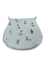 Load image into Gallery viewer, Shabby Dogs D-Shaped Seat Pads For Garden, Patio, Kitchen, Dining