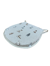 Load image into Gallery viewer, Shabby Dogs D-Shaped Seat Pads For Garden, Patio, Kitchen, Dining
