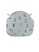 Load image into Gallery viewer, Shabby Dogs Large Spindle Back Seat Pads For Garden, Patio, Kitchen, Dining