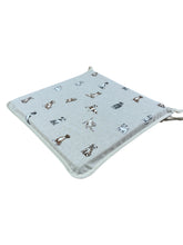 Load image into Gallery viewer, Shabby Dogs Square Tie-On Seat Pads Dining/Patio/Garden/Kitchen