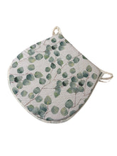 Load image into Gallery viewer, Watercolour Leaves Green D-Shaped Seat Pads For Garden, Patio, Kitchen, Dining