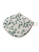 Load image into Gallery viewer, Watercolour Leaves Green D-Shaped Seat Pads For Garden, Patio, Kitchen, Dining