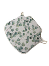 Load image into Gallery viewer, Watercolour Leaves Green Small Spindle Back Seat Pads For Garden, Patio, Kitchen, Dining
